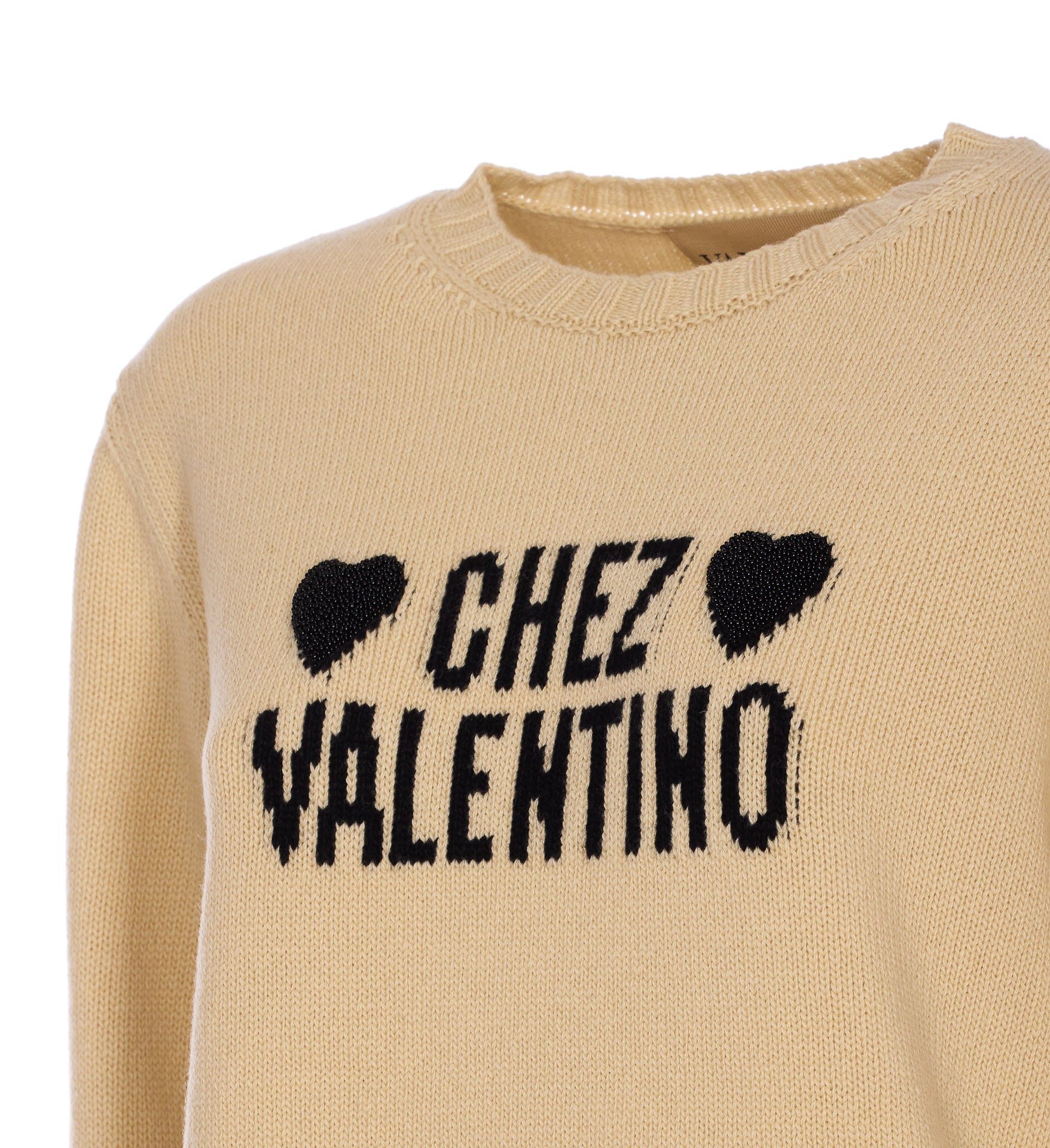 Valentino Garavani Sweaters Beige Virgin Wool