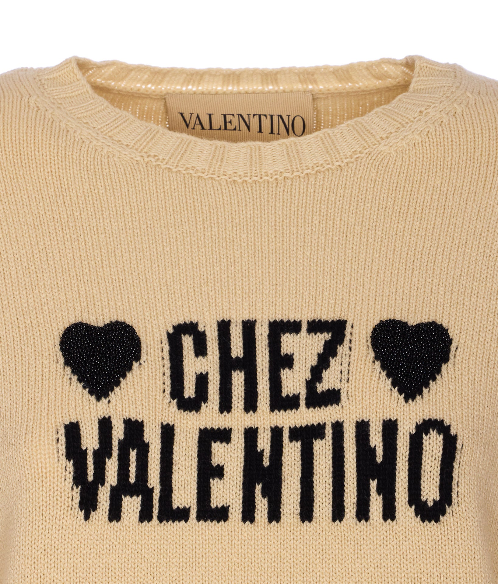 Valentino Garavani Sweaters Beige Virgin Wool