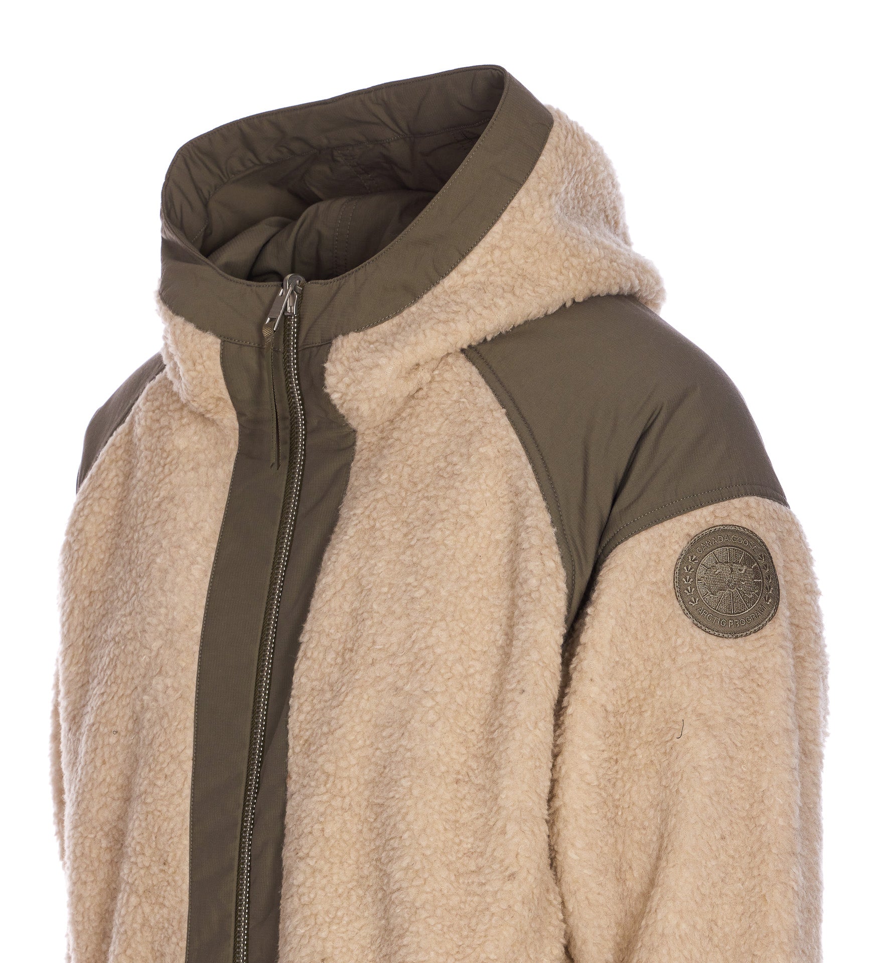 Canada Goose Coats Beige Shell:wool