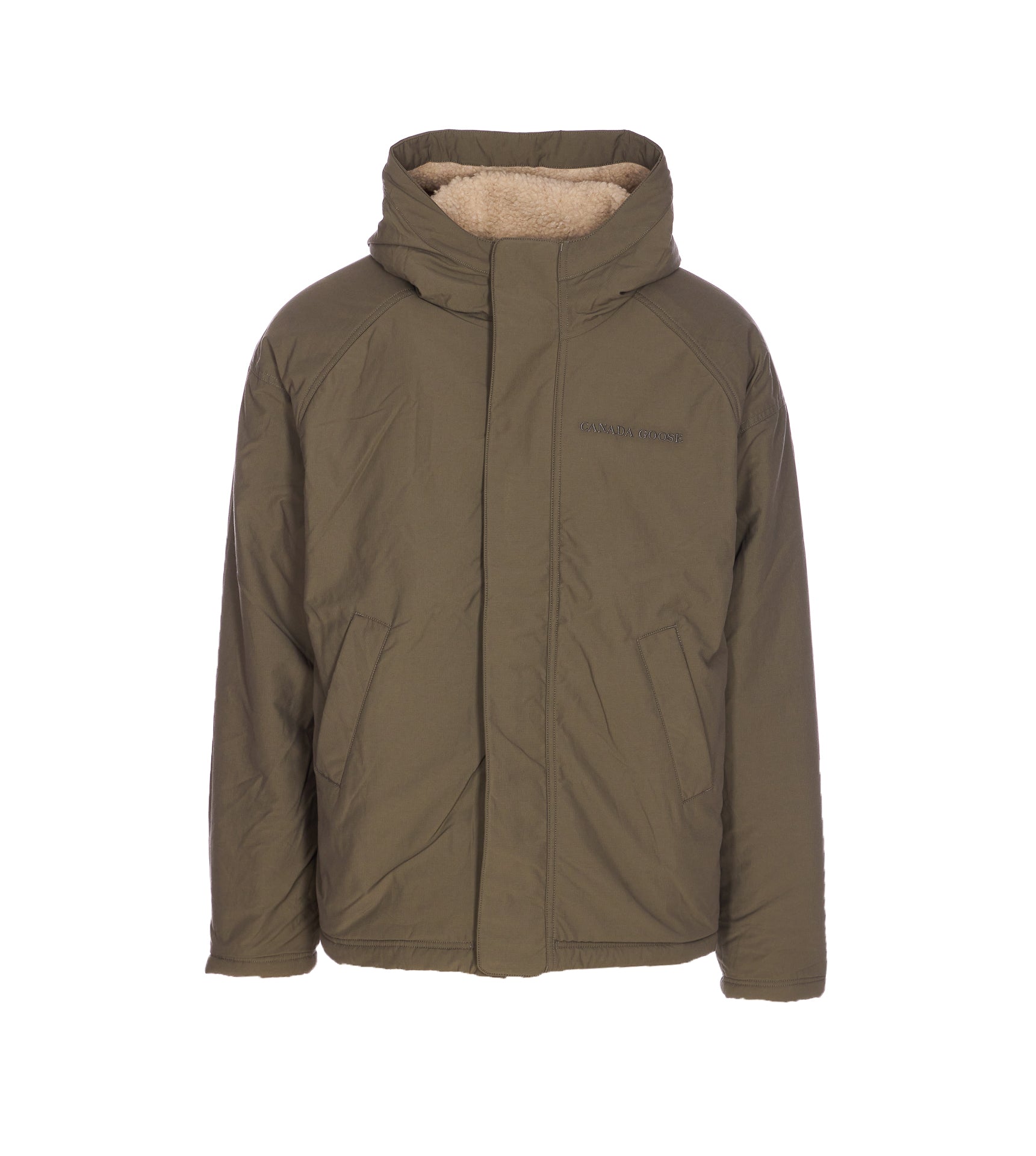 Canada Goose Coats Beige Shell:wool
