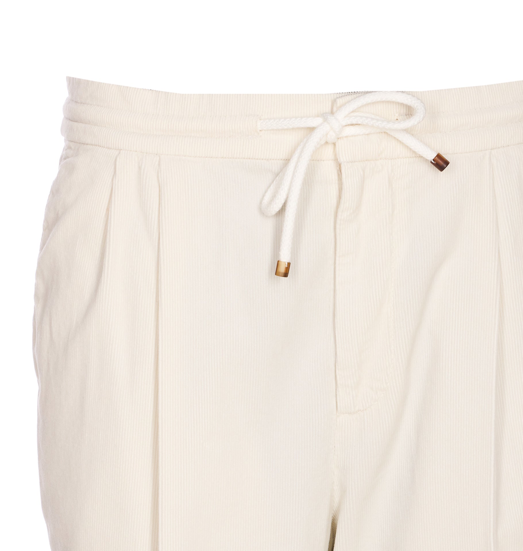 Brunello Cucinelli Trousers White Cotton