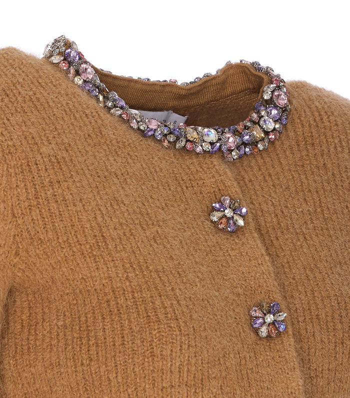 Self Portrait Sweaters Brown Polyester
