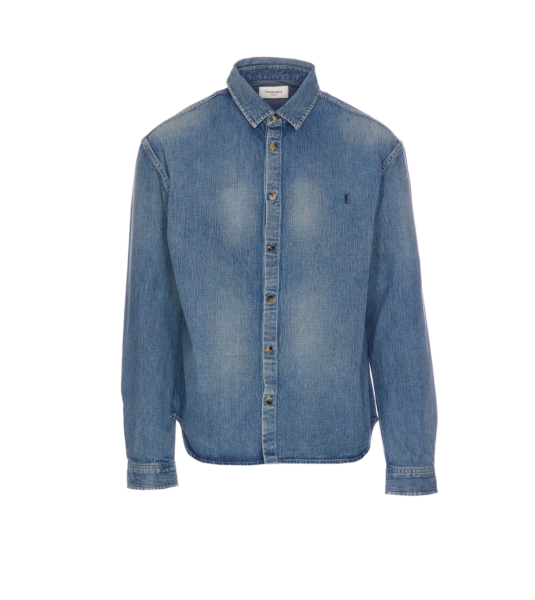 Saint Laurent Shirts Blue Cotton