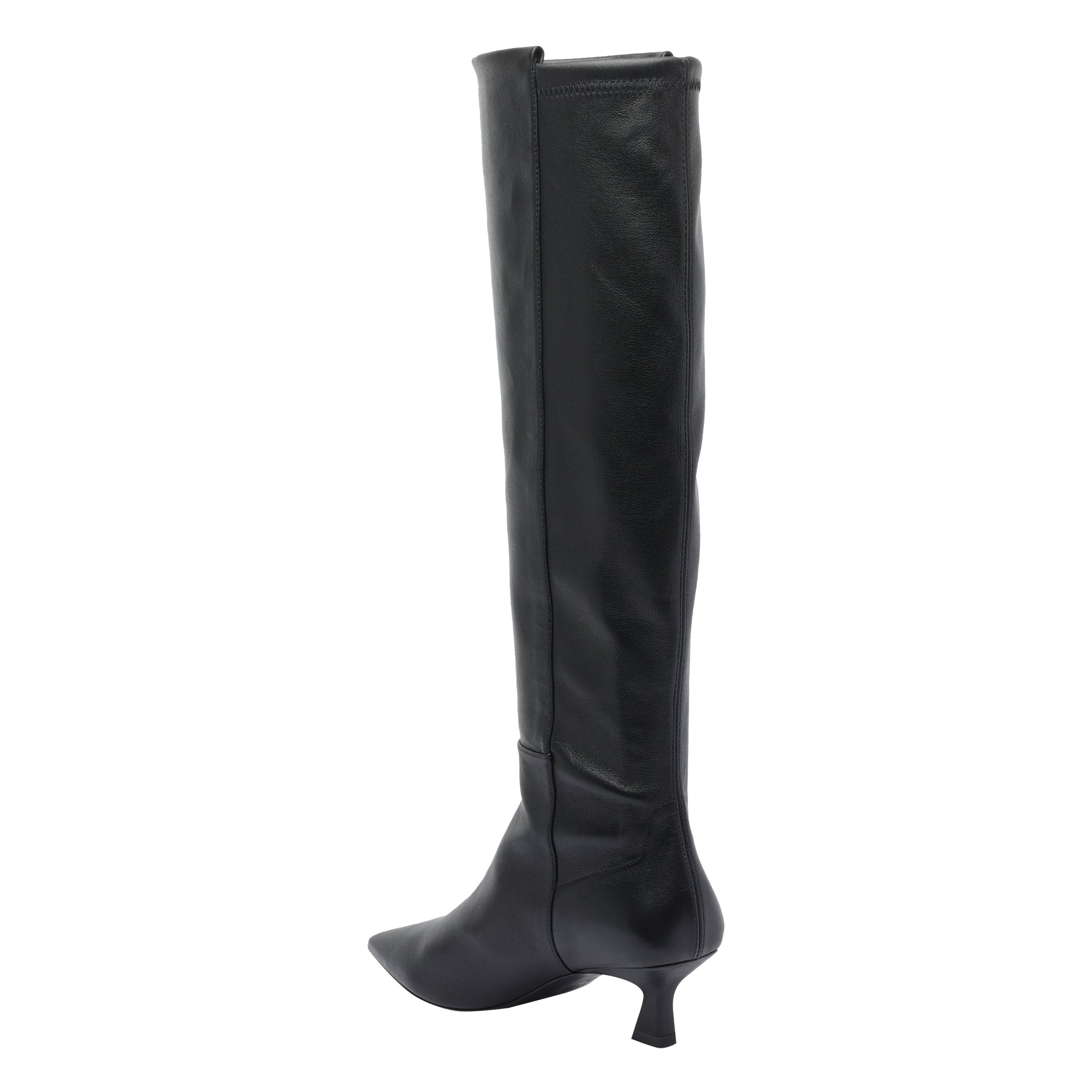 Stuart Weitzman Boots Black Calf Leather/leather Sole