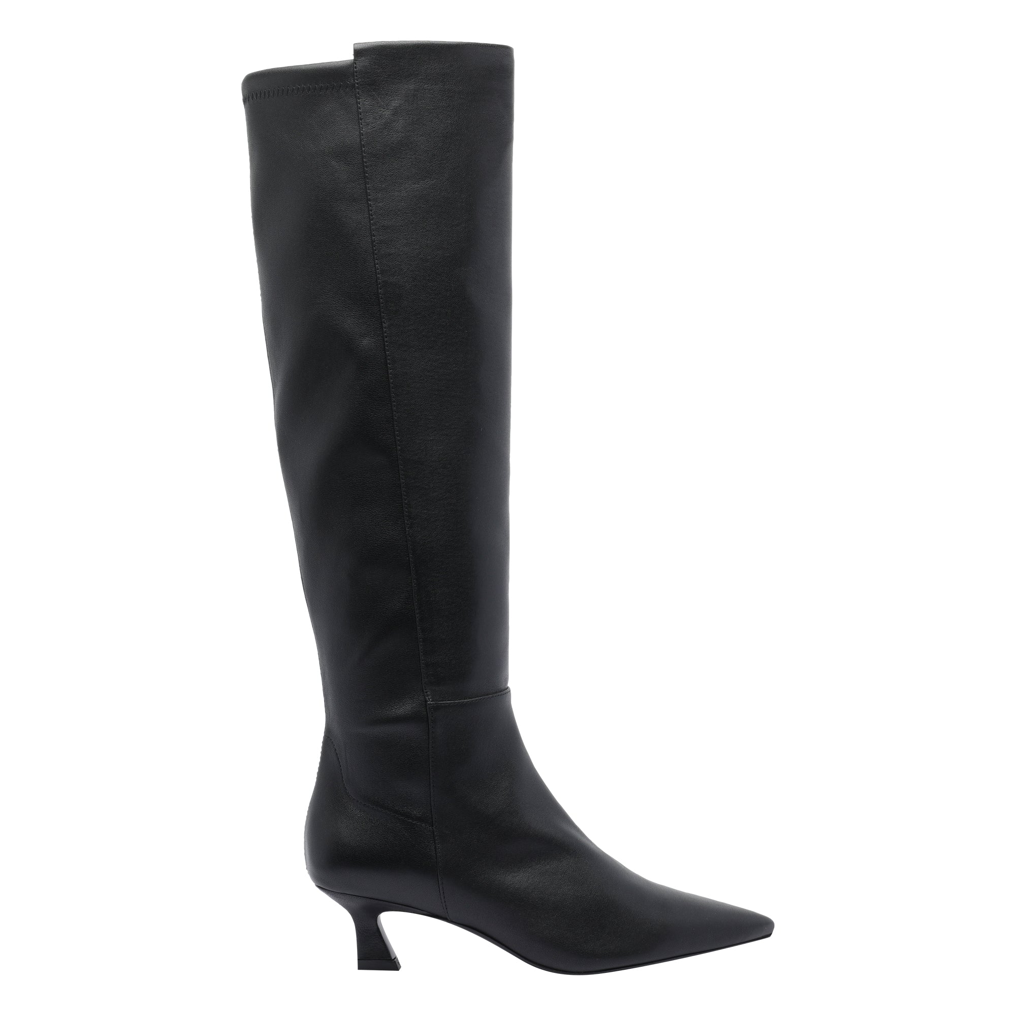 Stuart Weitzman Boots Black Calf Leather/leather Sole
