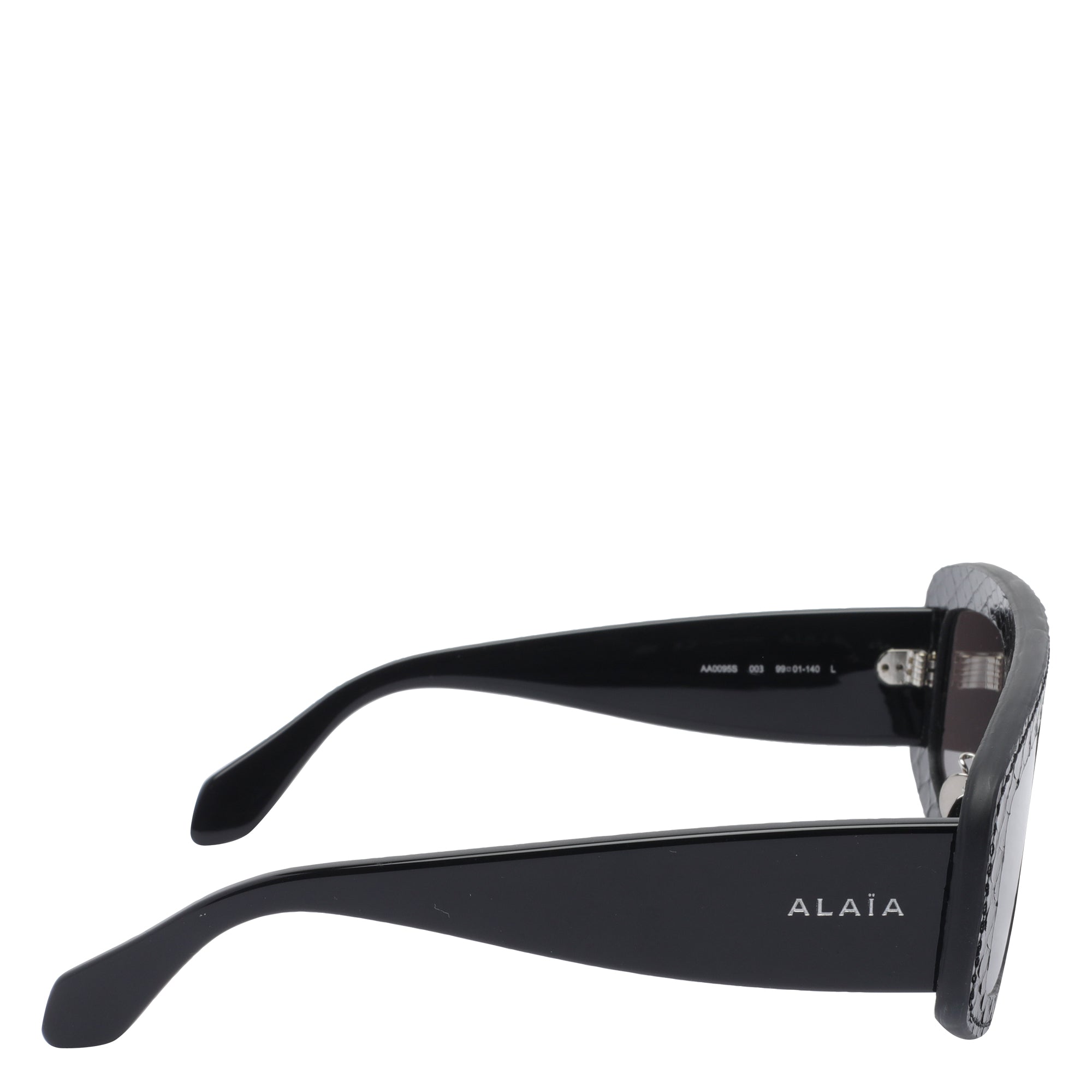 Alaia Sunglasses Black Acetato And Leather