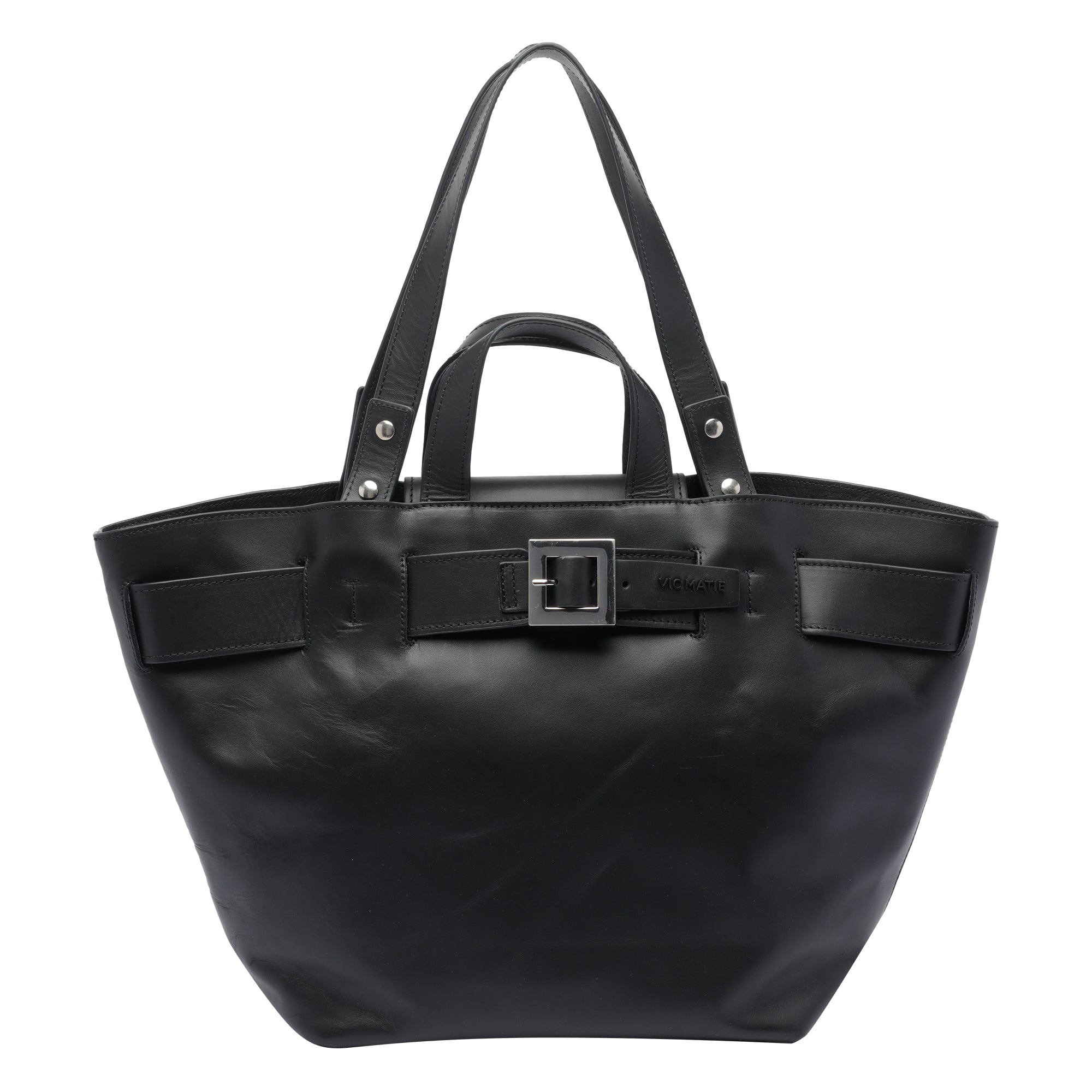 Vic Matie Bags Black Calf Leather