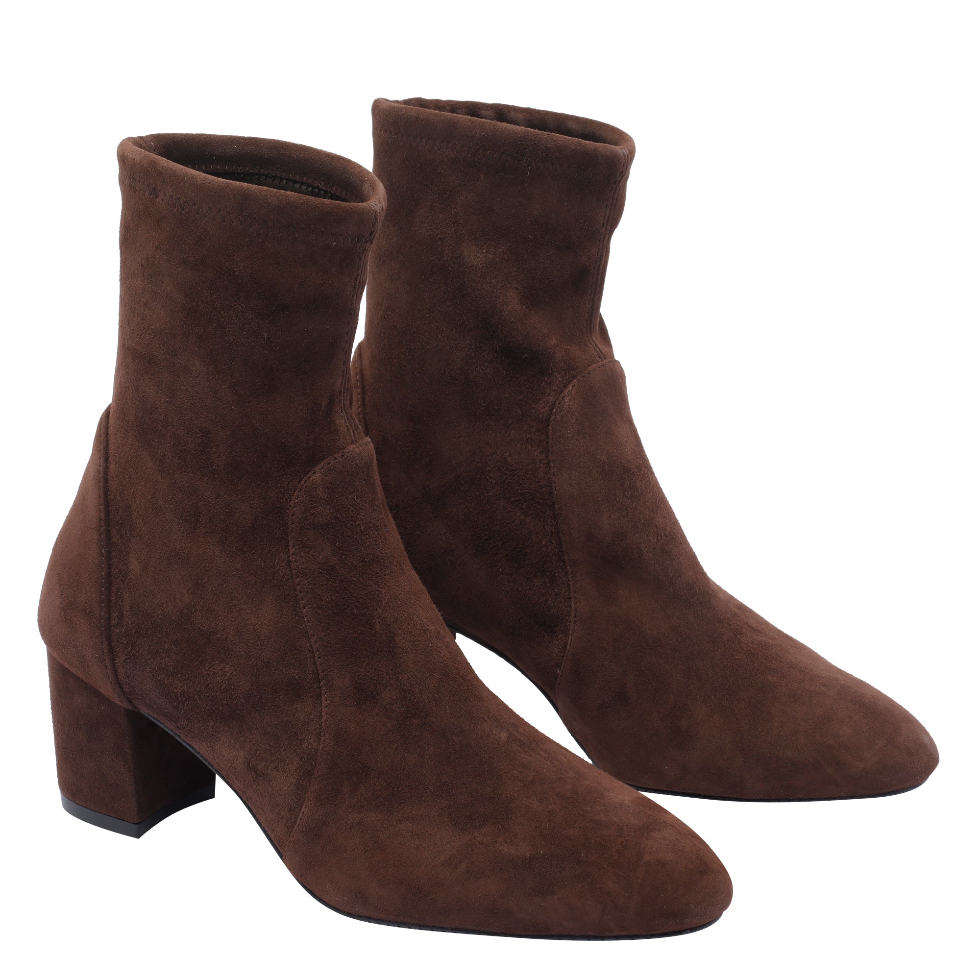 Stuart Weitzman Boots Brown Suede Leather/rubber Sole