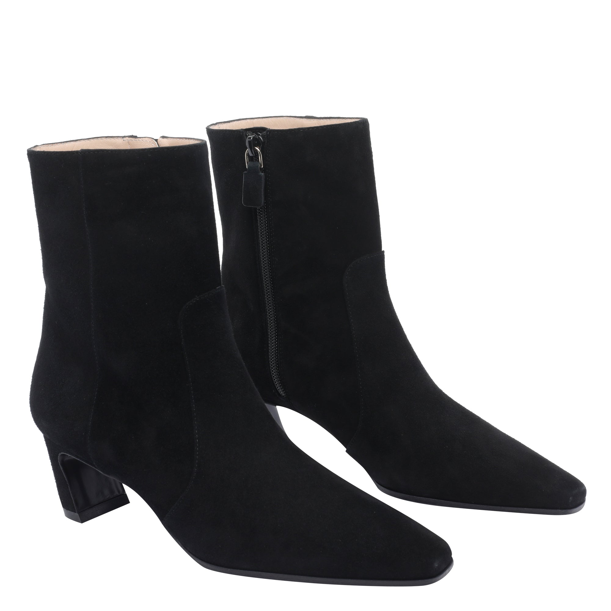 Stuart Weitzman Boots Black Suede Leather/leather Sole