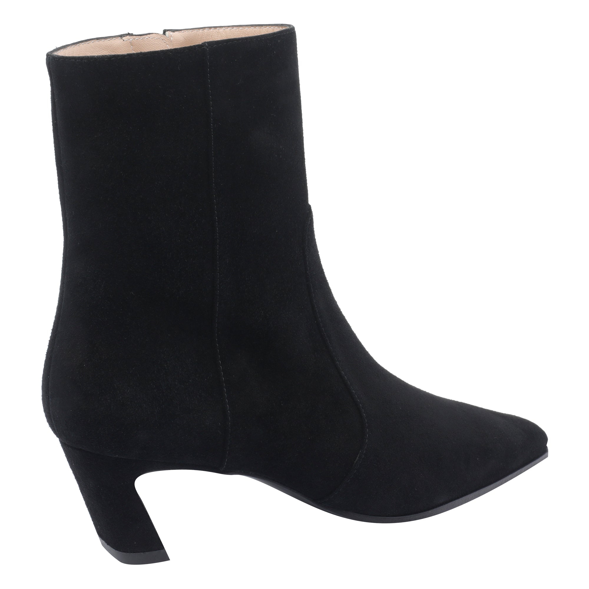 Stuart Weitzman Boots Black Suede Leather/leather Sole