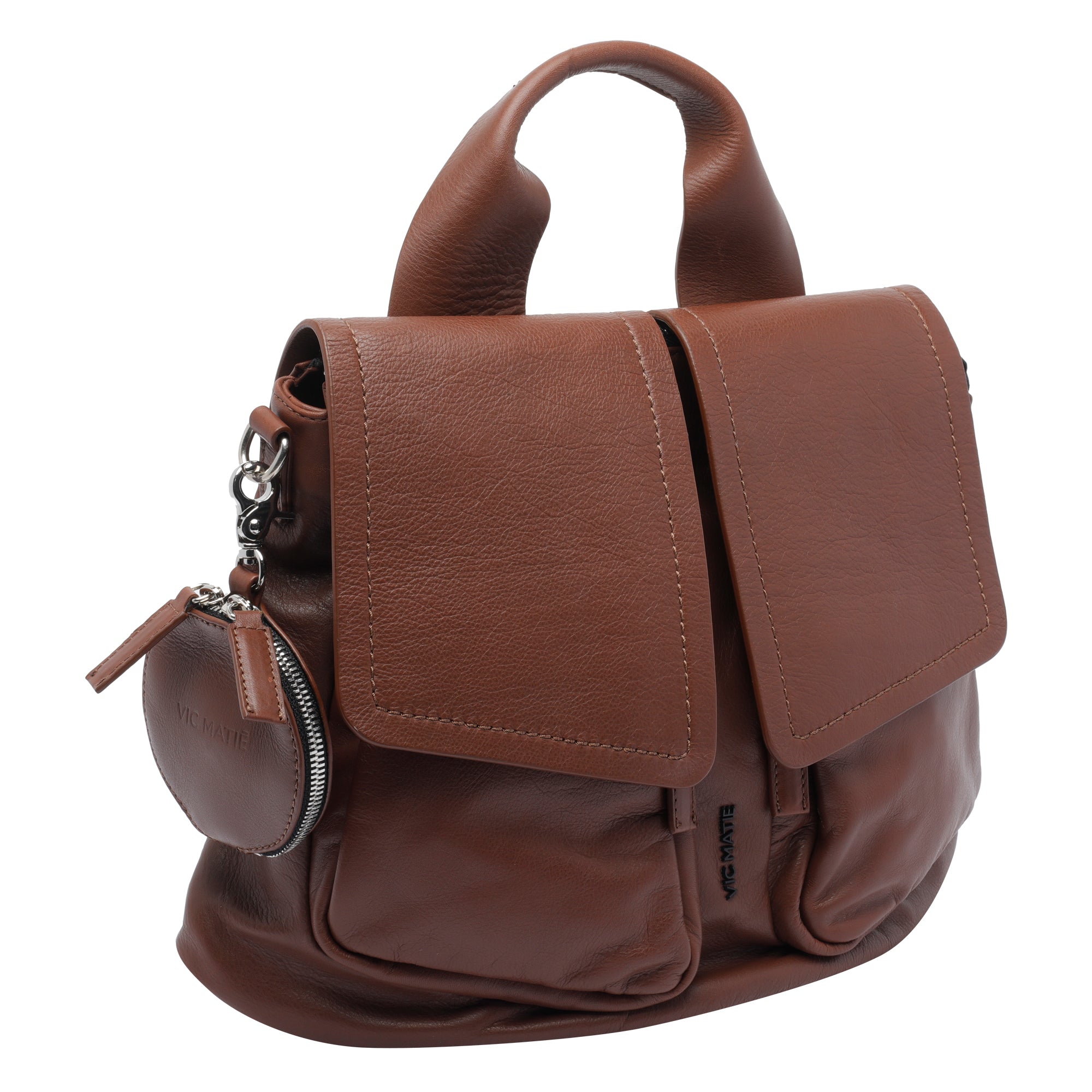 Vic Matie Bags Brown Calf Leather