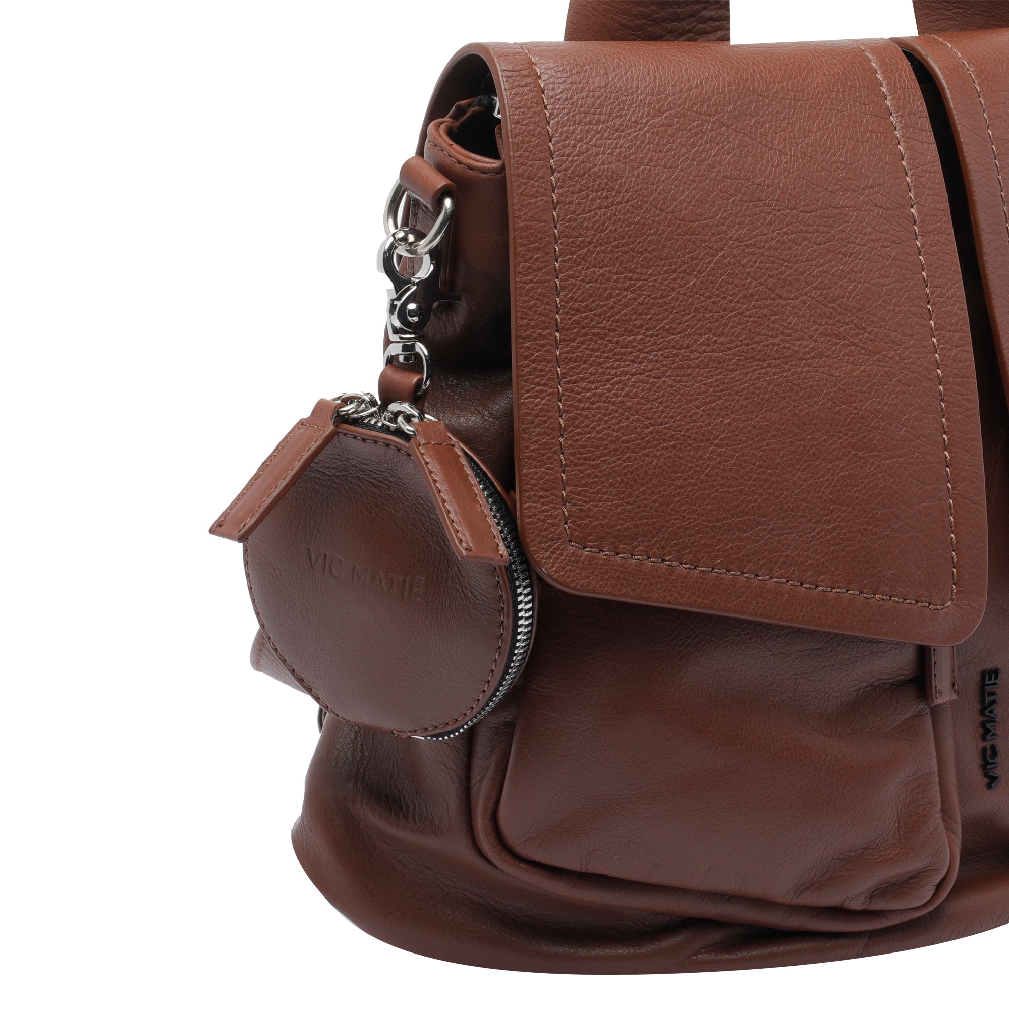 Vic Matie Bags Brown Calf Leather