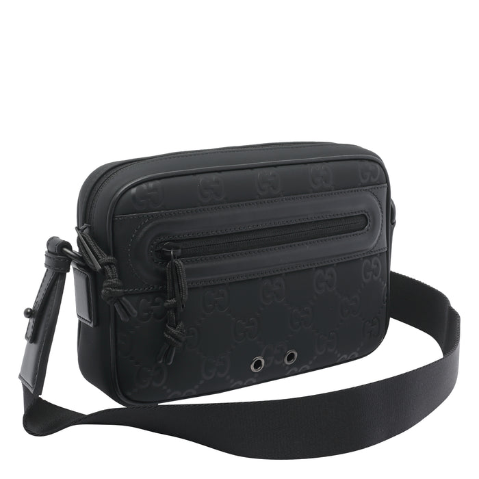 Gucci Bags Black Tessuto Gommato Gg Matte