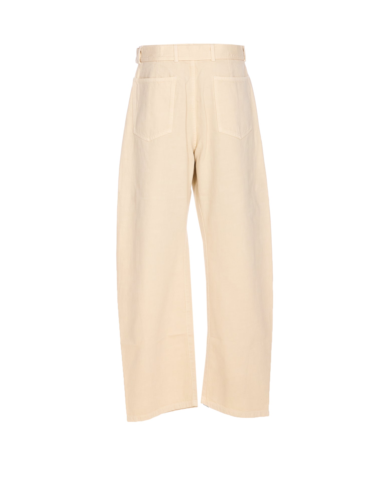 Lemaire Trousers White Cotton