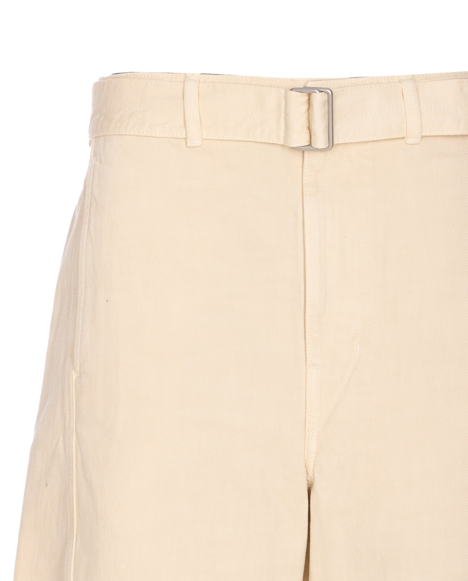Lemaire Trousers White Cotton