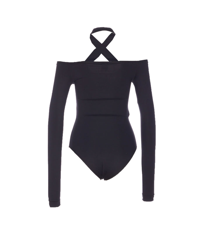 Pinko Top Black Nylon Elastane