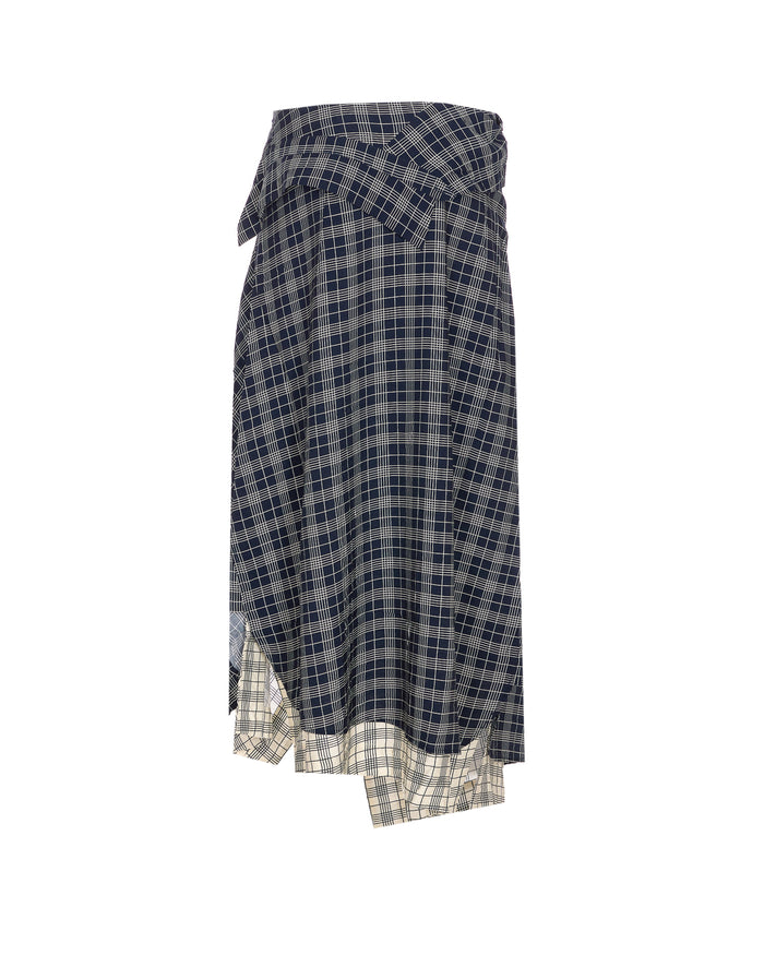 Essentiel Antwerp Skirts Blue Viscose Polyamide