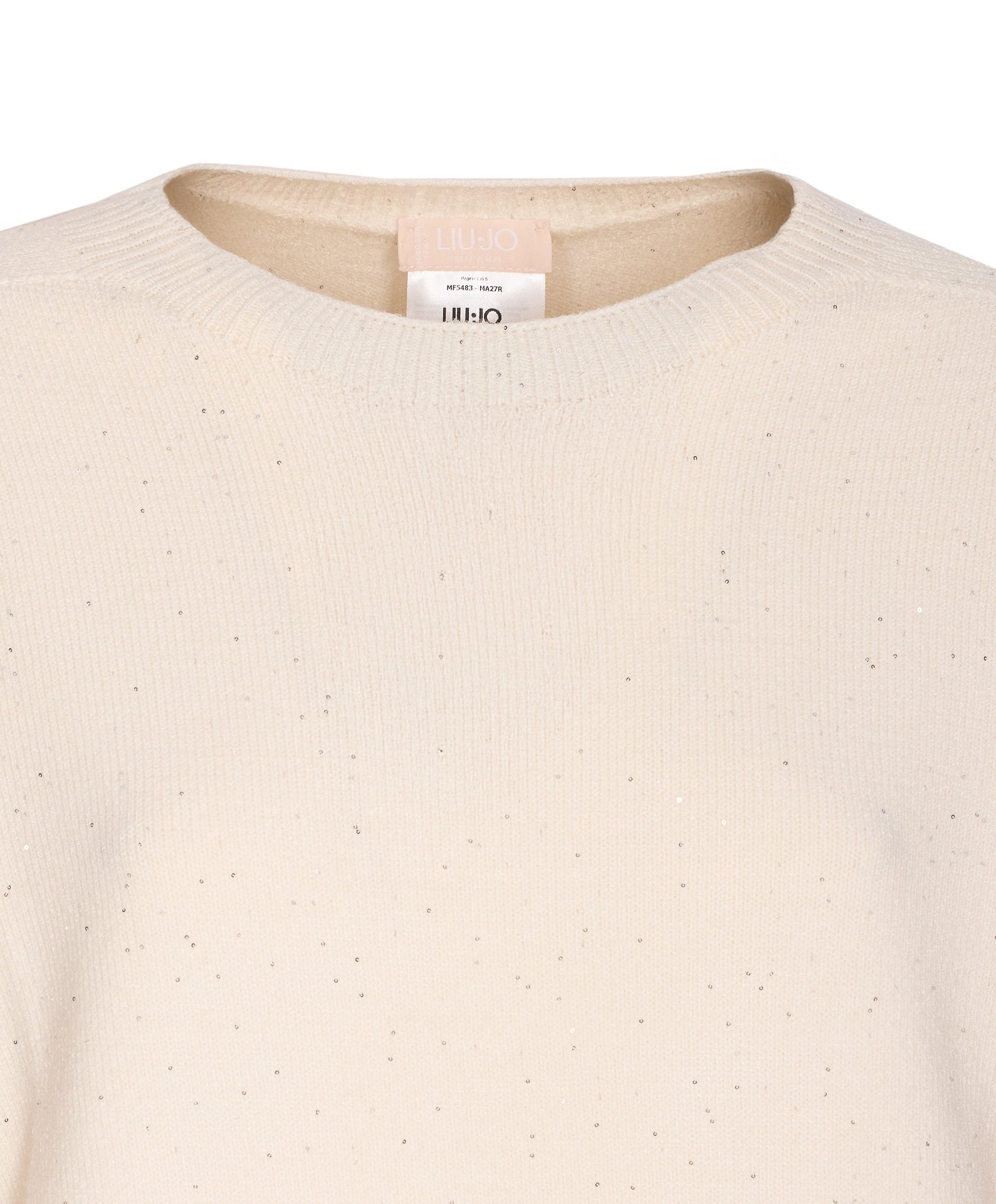 Liu Jo Sweaters White Viscose Polyester Polyamide