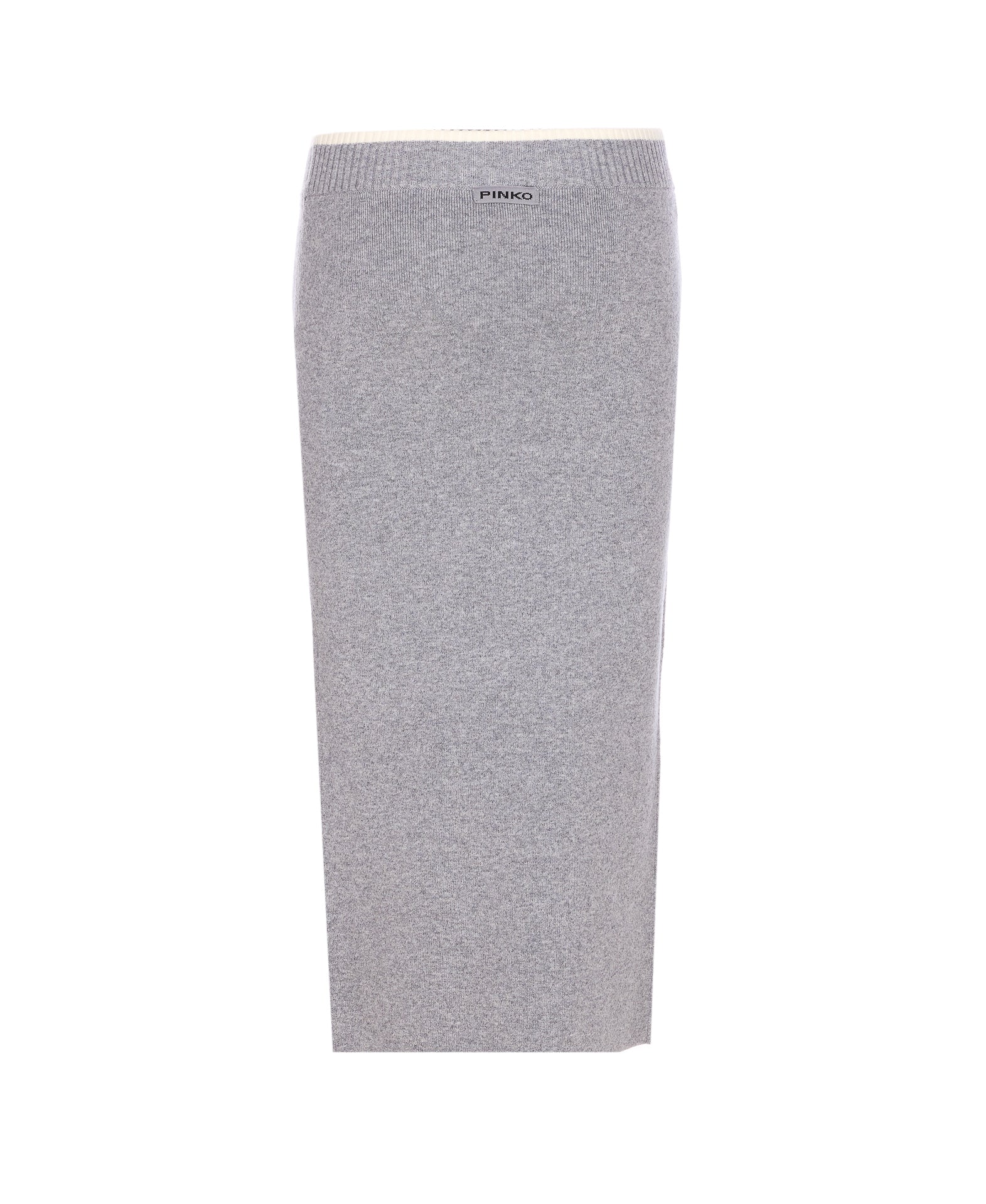 Pinko Skirts Grey Wool Nylon Elastane
