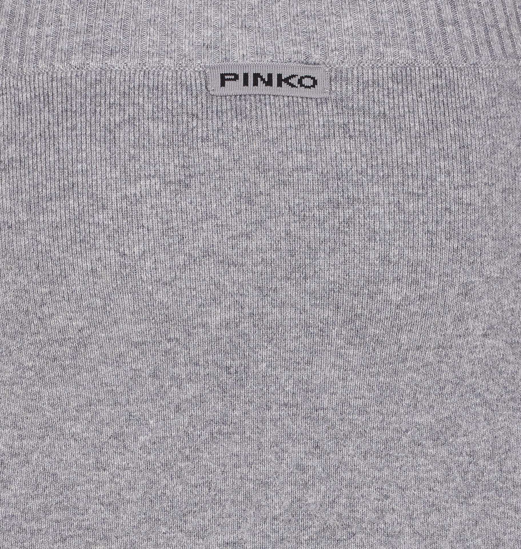Pinko Skirts Grey Wool Nylon Elastane