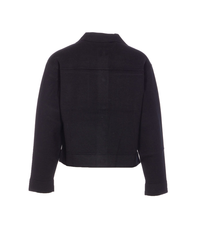 Max Mara Studio Jackets Black Viscose Polyester