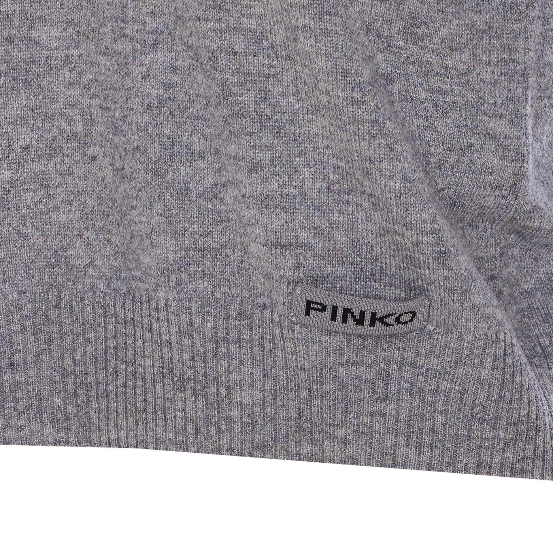 Pinko T-Shirts And Polos Grey Wool Cashmere