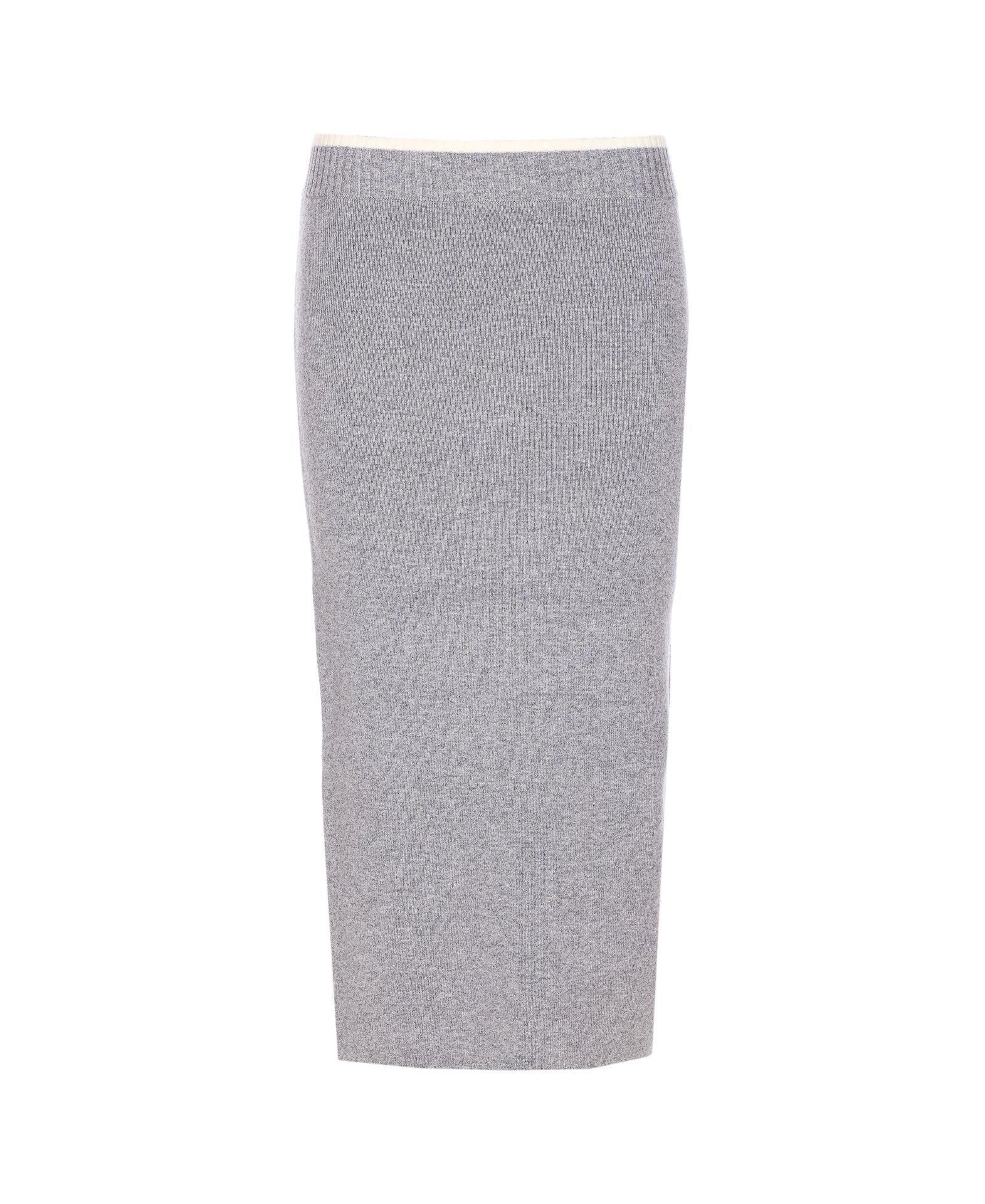 Pinko Skirts Grey Wool Nylon Elastane