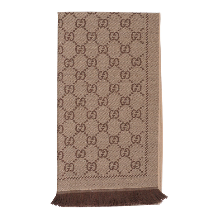 Gucci Scarfs Brown Wool