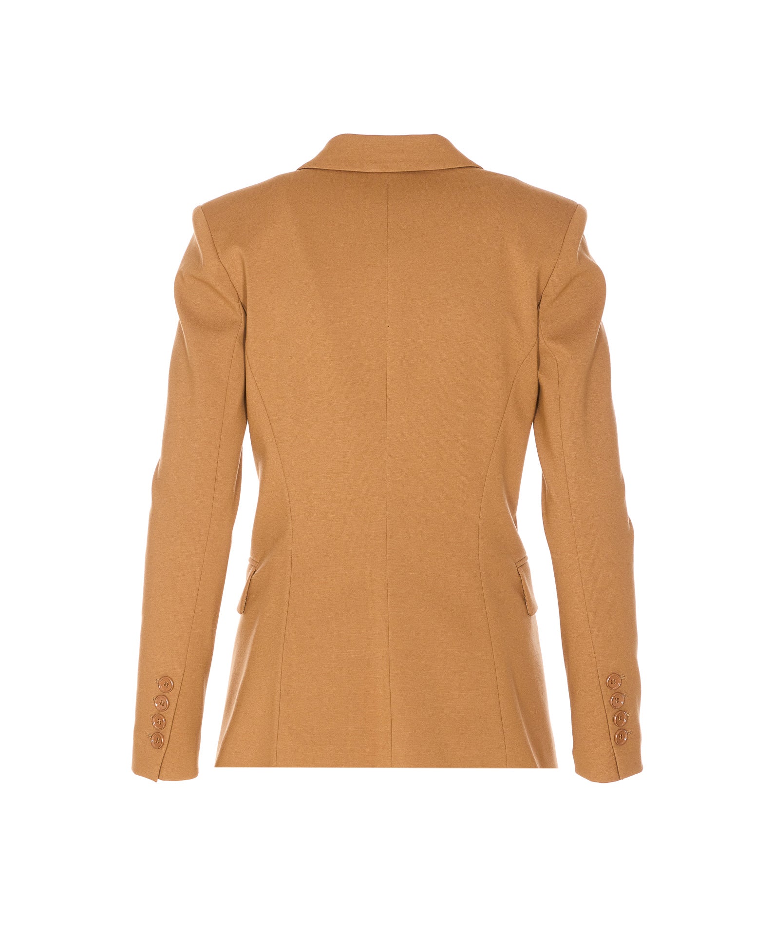 Pinko Jackets Brown Viscose Nylon Elastane