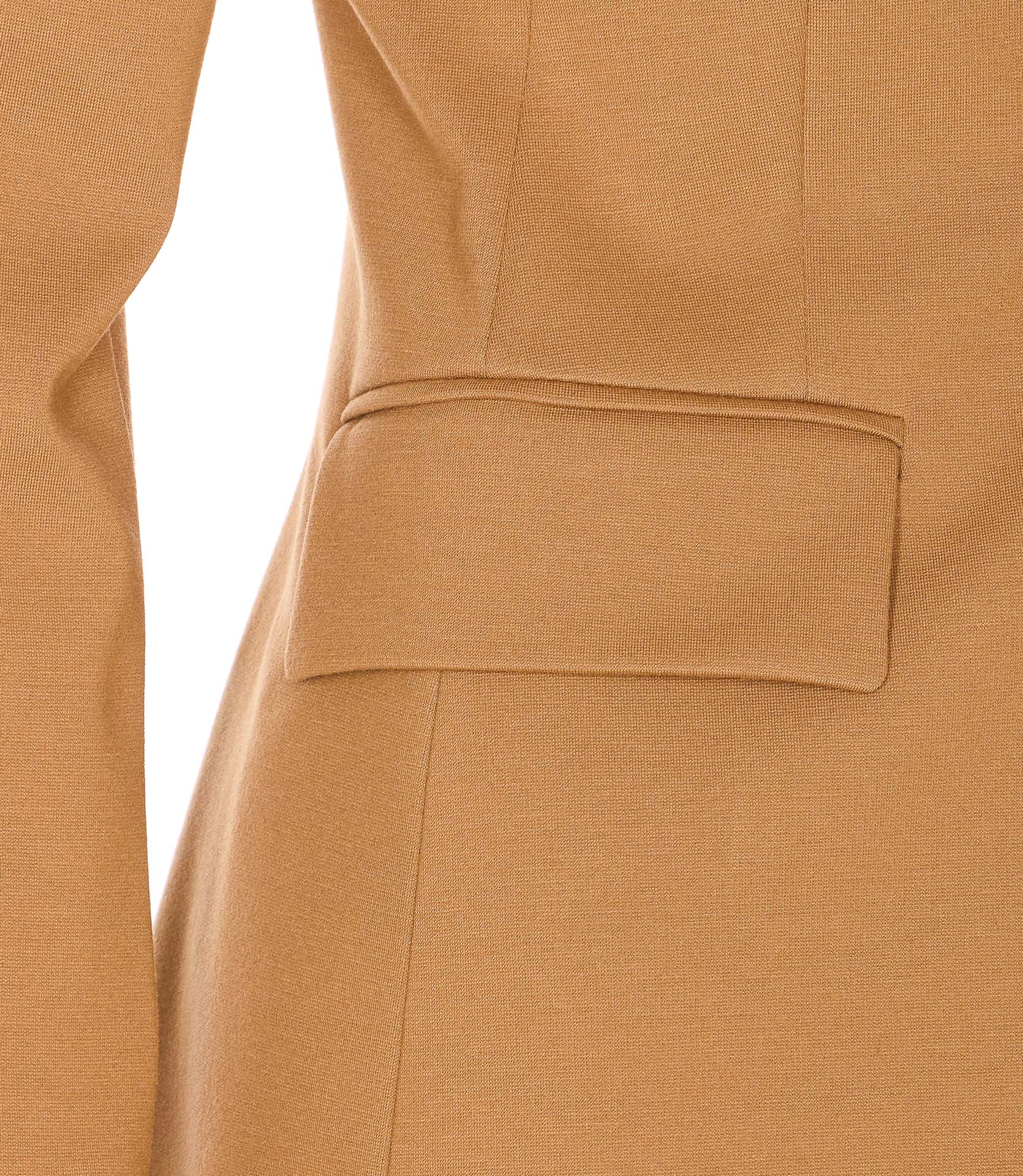 Pinko Jackets Brown Viscose Nylon Elastane