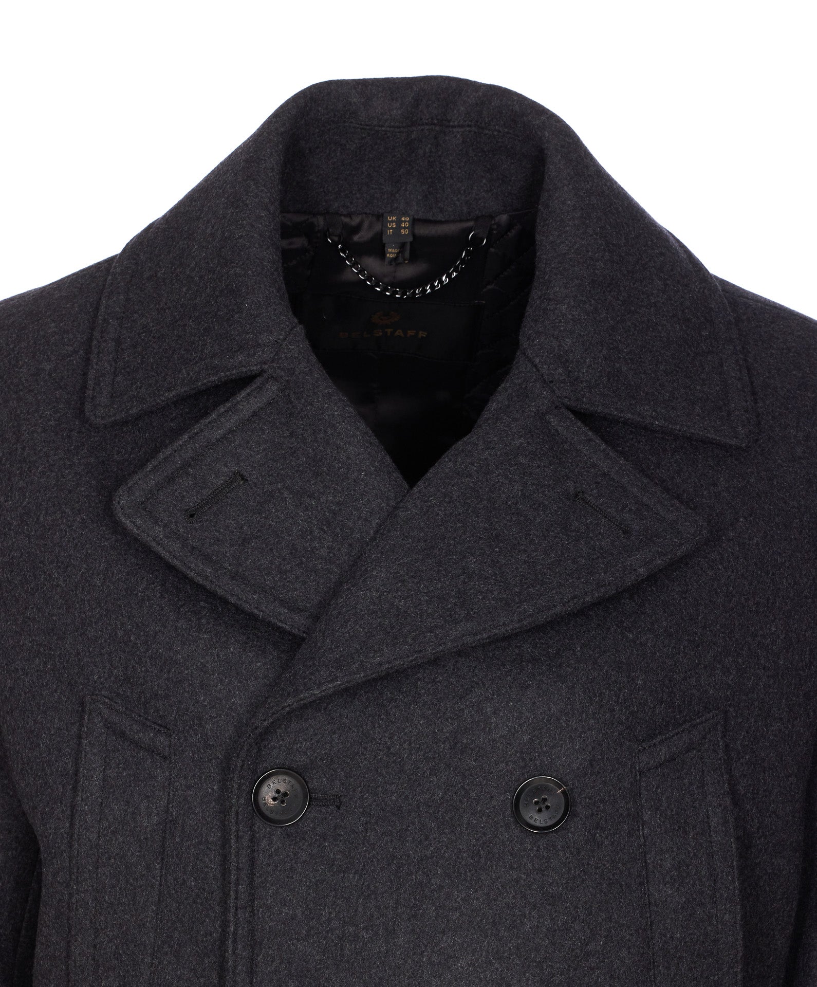 Belstaff Coats Grey Wool Polyamide Cashmere