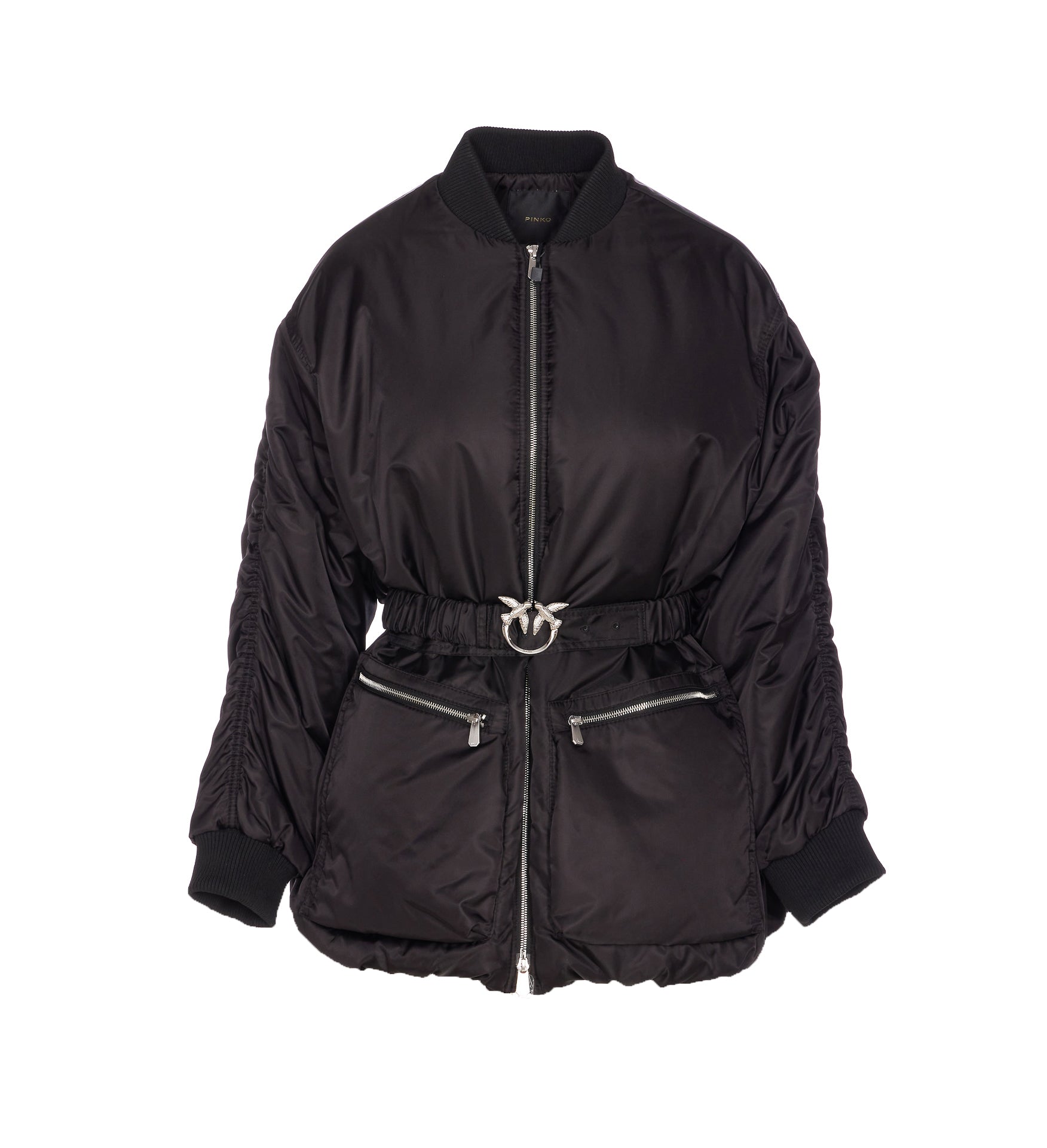 Pinko Coats Black Nylon