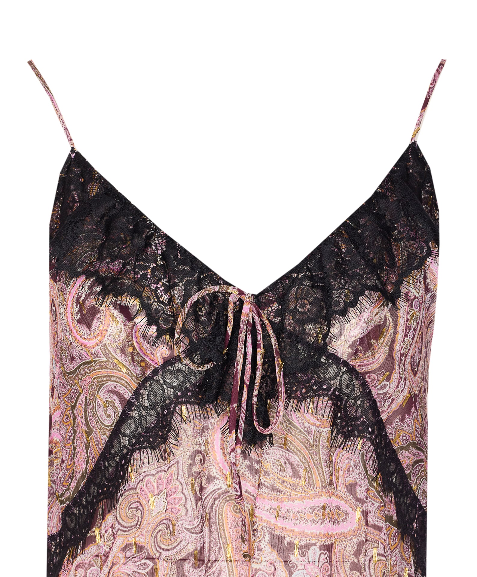 Pinko Top Pink Viscose Metalized Fiber