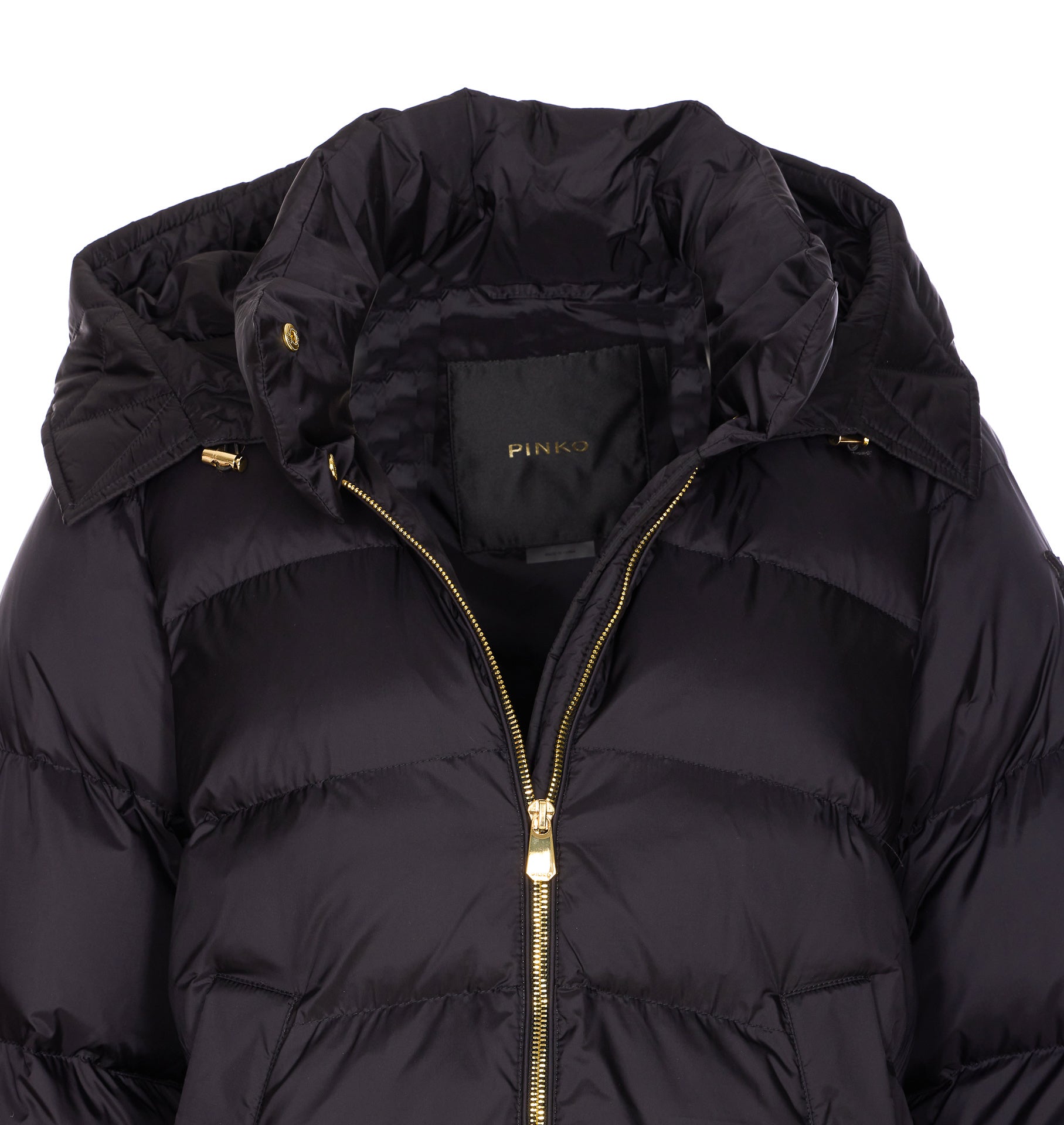 Pinko Coats Black Nylon
