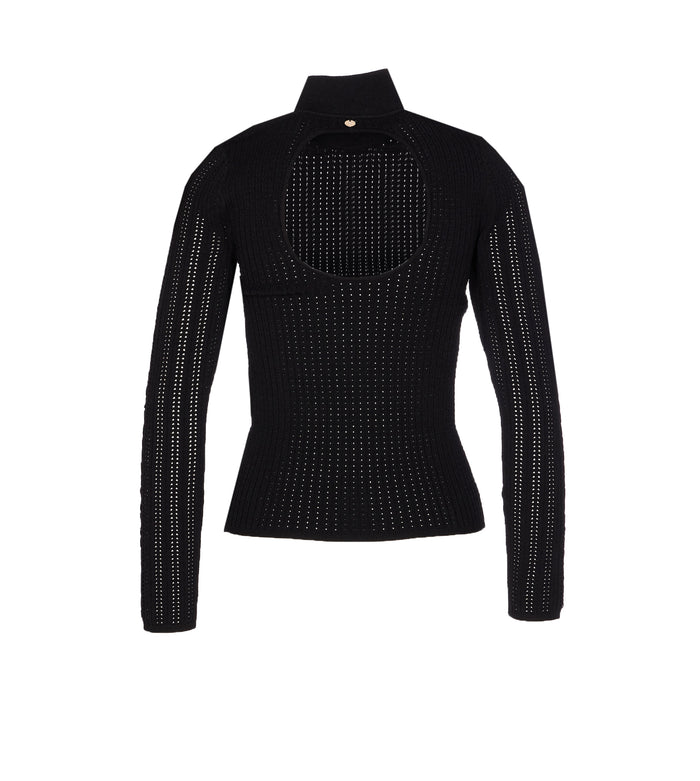Liu Jo Sweaters Black Viscose Polyester