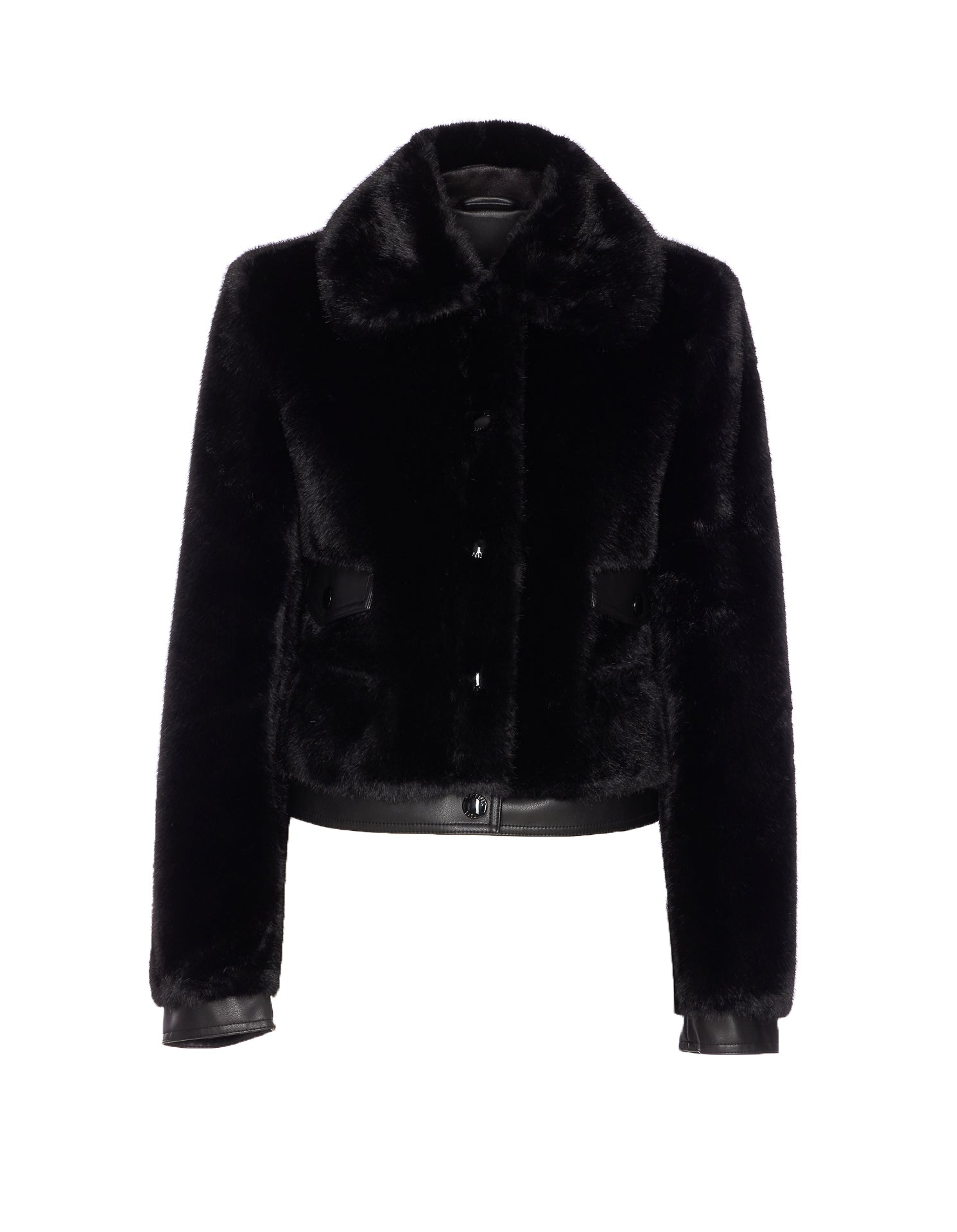 Patrizia Pepe Coats Black Polyester Polyurethane