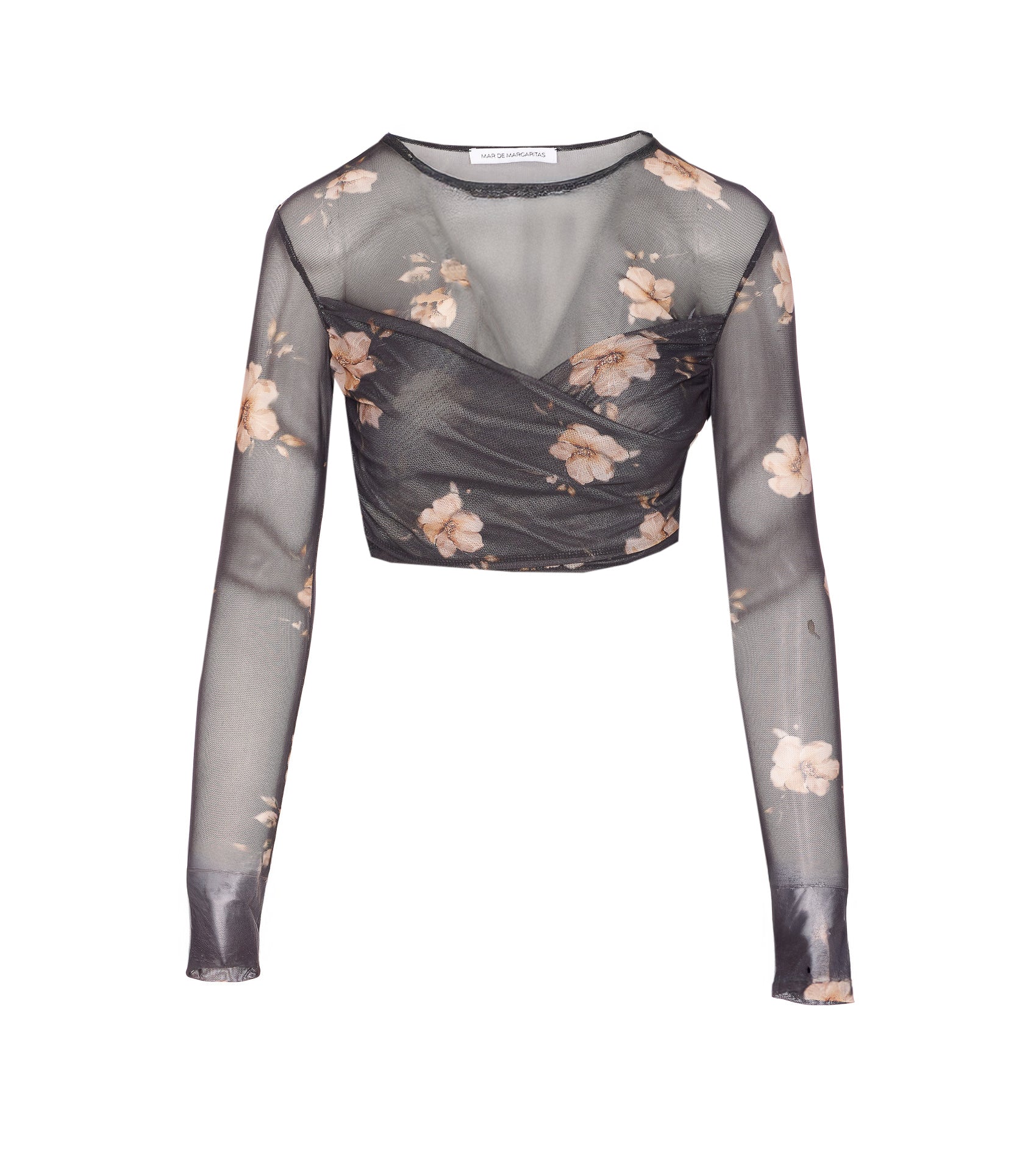 MAR DE MARGARITAS Top Black Polyester Elastane