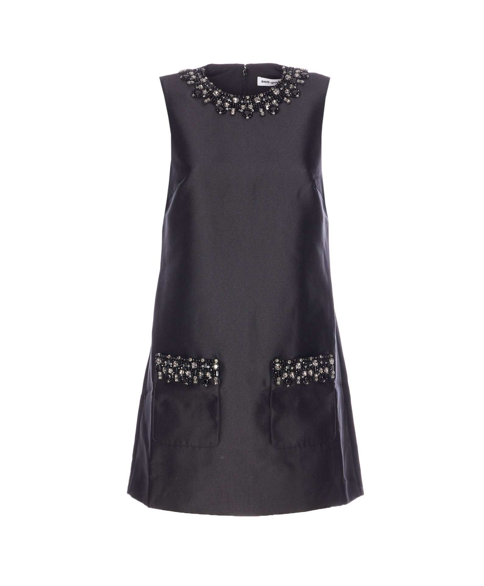 Self Portrait Dresses Black Polyester