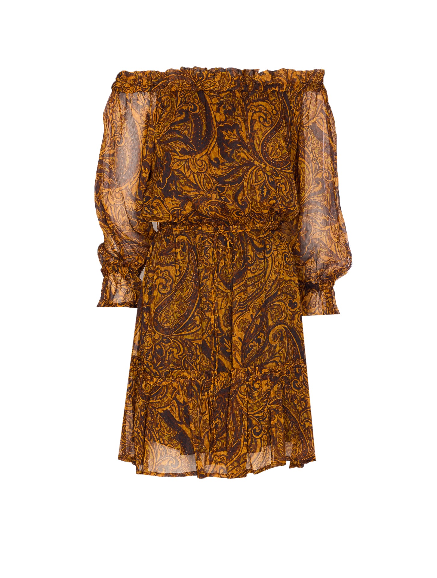 Pinko Dresses Orange Polyester Elastane