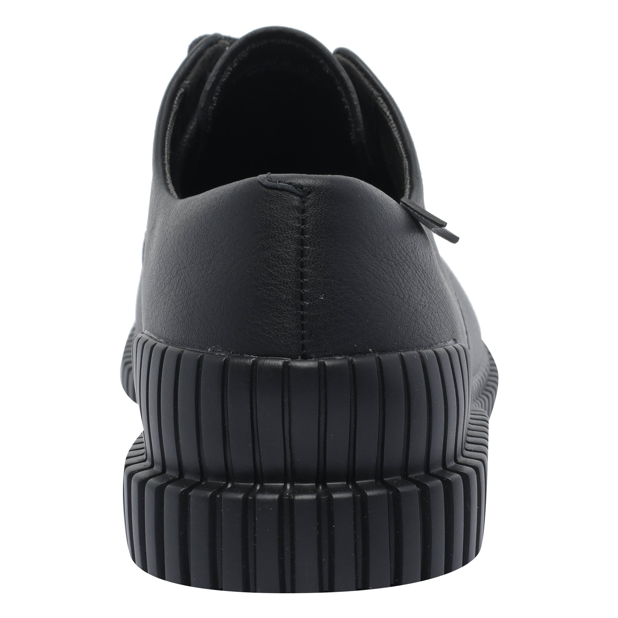 Camper Flat Shoes Black Calf Leather/rubber Sole