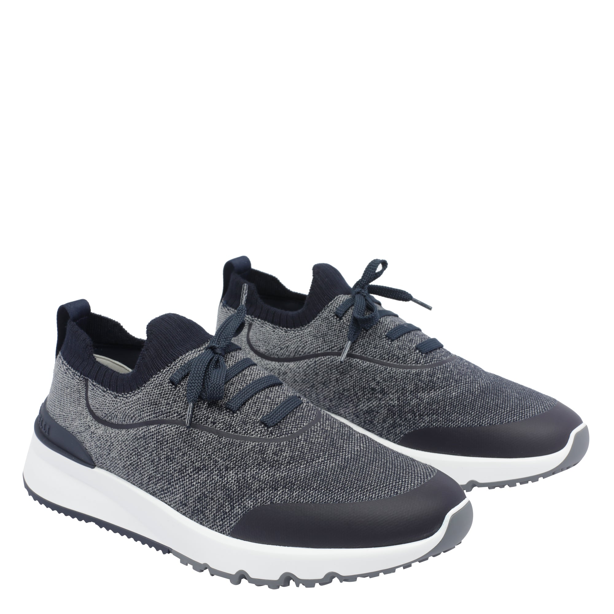 Brunello Cucinelli Sneakers Navy Fabric/ Rubber Sole