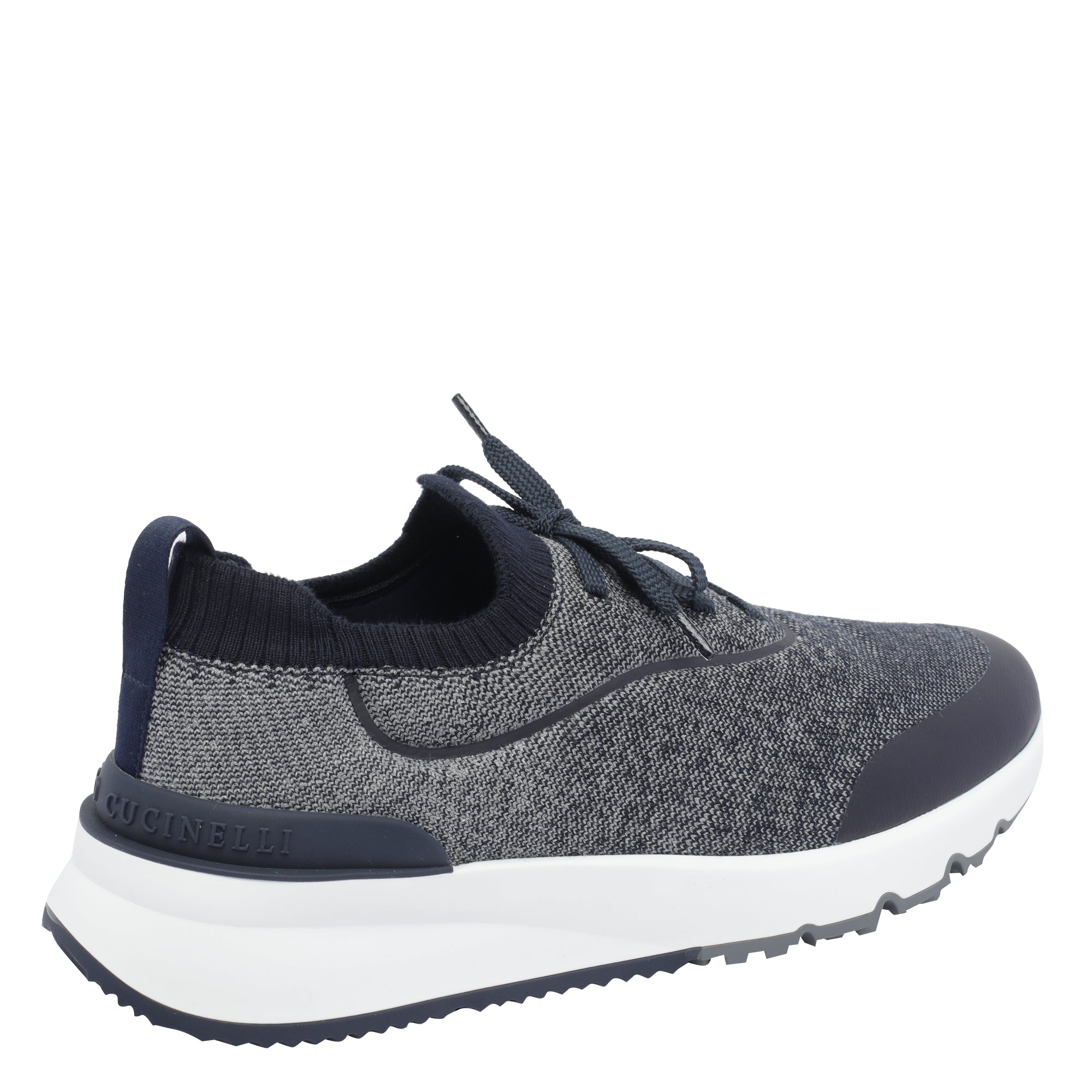 Brunello Cucinelli Sneakers Navy Fabric/ Rubber Sole