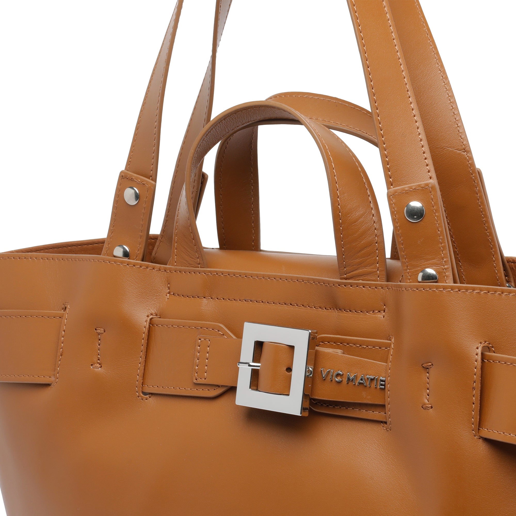 Vic Matie Bags Brown Calf Leather