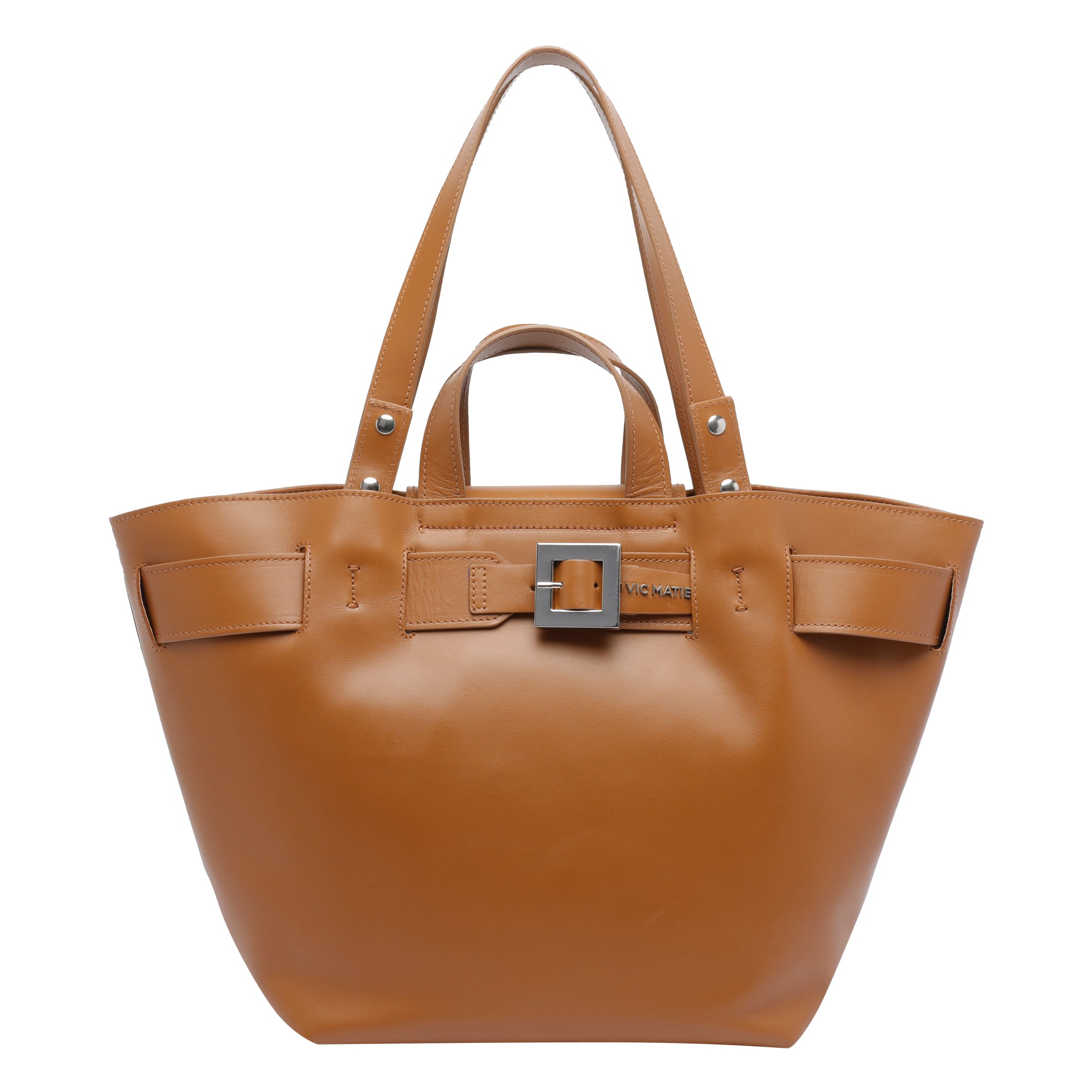 Vic Matie Bags Brown Calf Leather