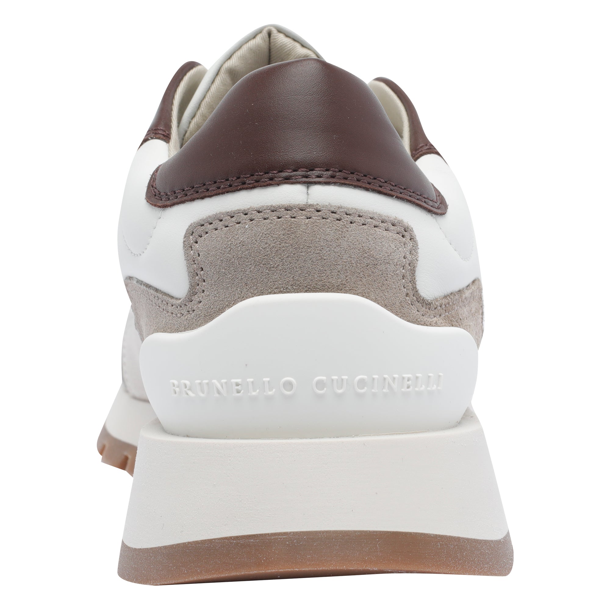 Brunello Cucinelli Sneakers White Leather/ Rubber Sole