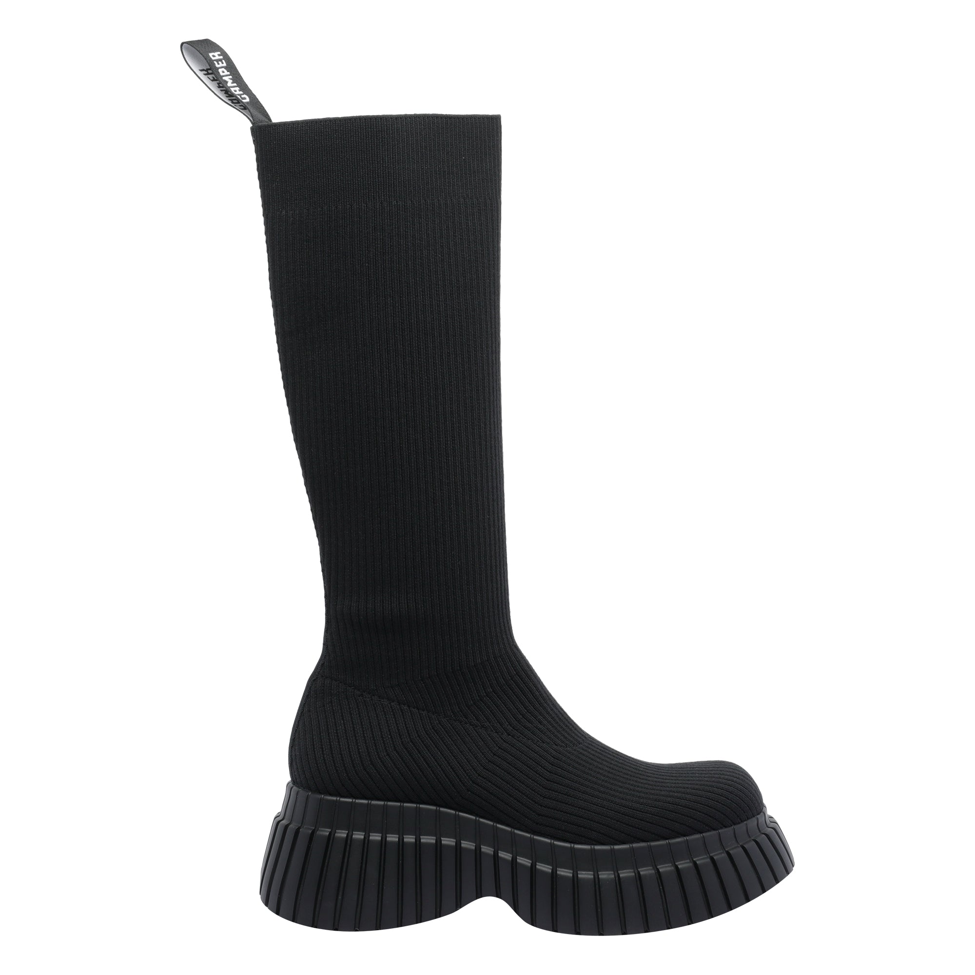 Camper Boots Black Fabric/rubber Sole