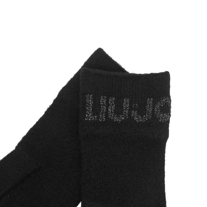 Liu Jo Gloves Black Acrilica Polyester Elastan