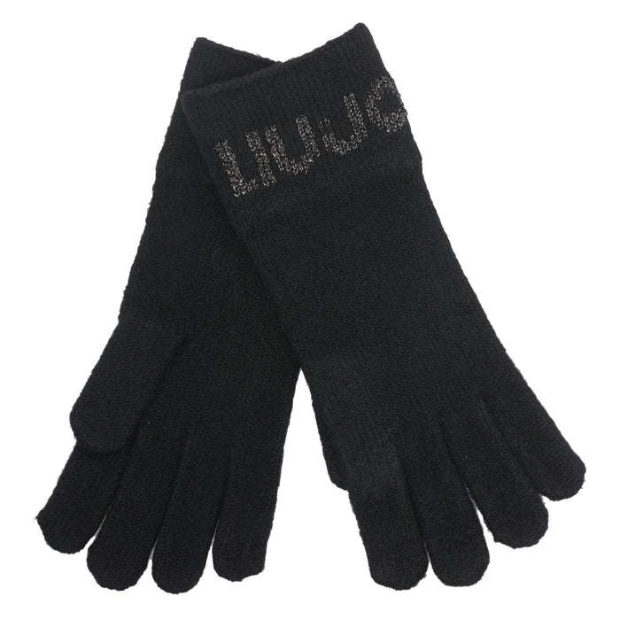 Liu Jo Gloves Black Acrilica Polyester Elastan