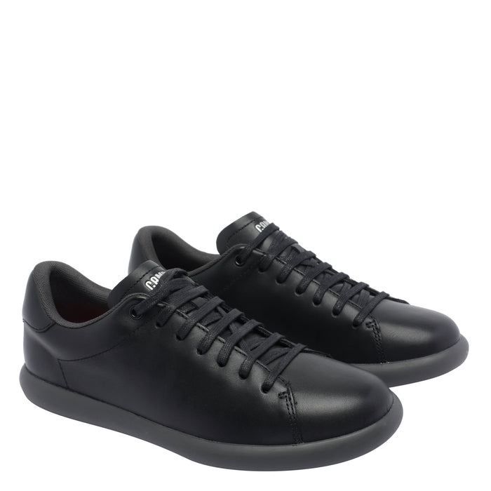 Camper Sneakers Black Calf Leather/rubber Sole