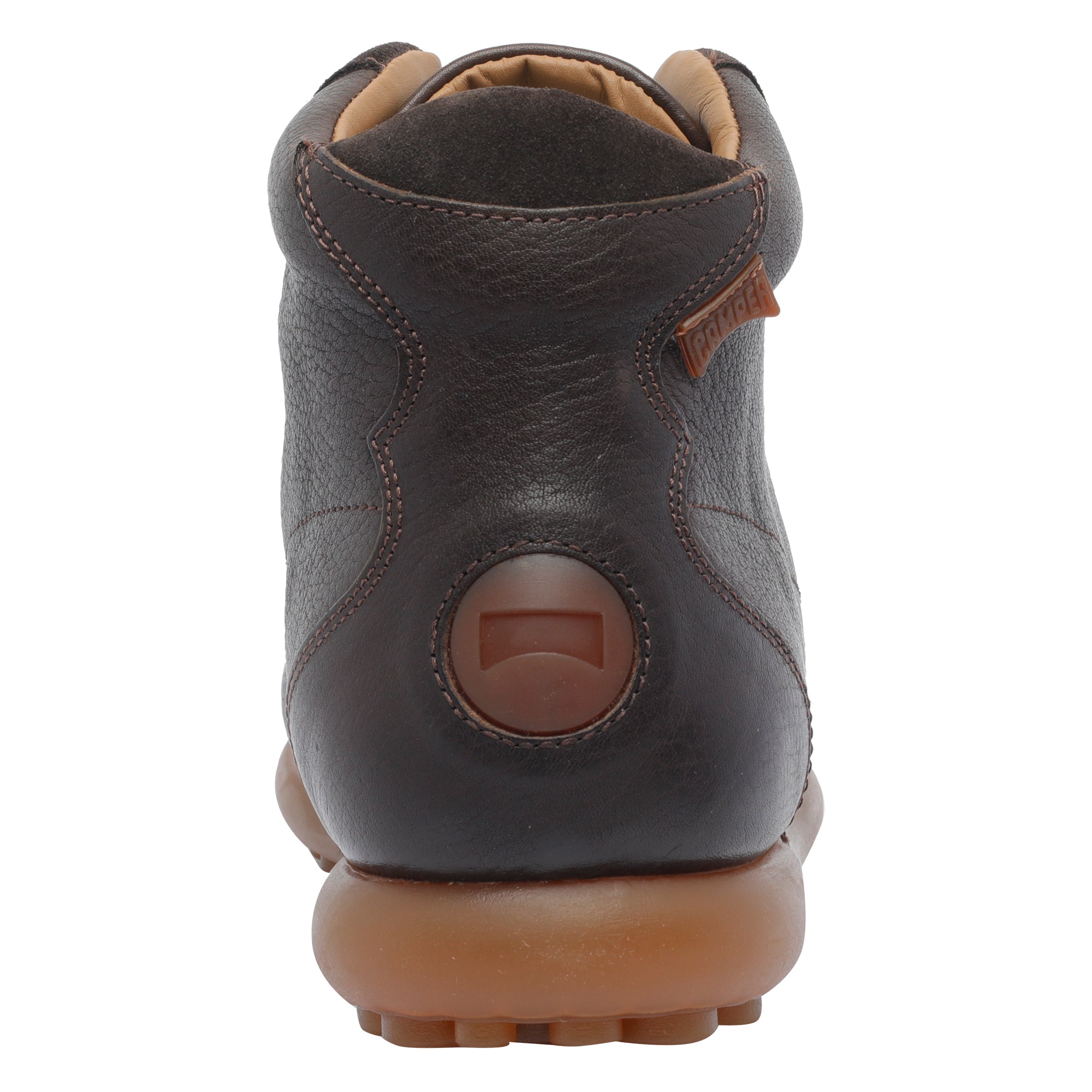Camper Boots Brown Calf Leather/rubber Sole